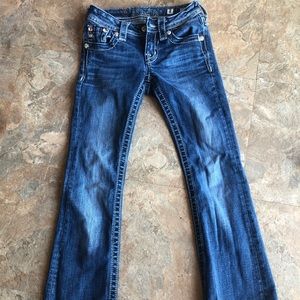 Girls size 8 Miss Me boot cut jeans